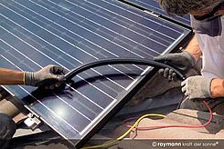 Montage eines Photovoltaikmoduls