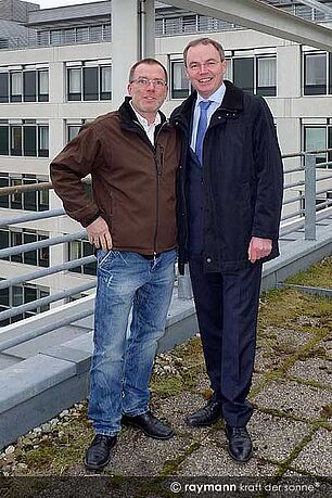 Photovoltaik-Anlagen Errichtung im Regierungsviertel auf der Landhausküche