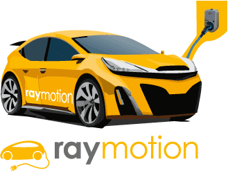raymotion Stromtankstelle, Elektroauto mit Ladestation