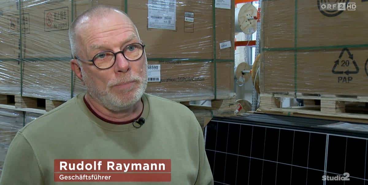 Rudolf Raymann im ORF Studio 2